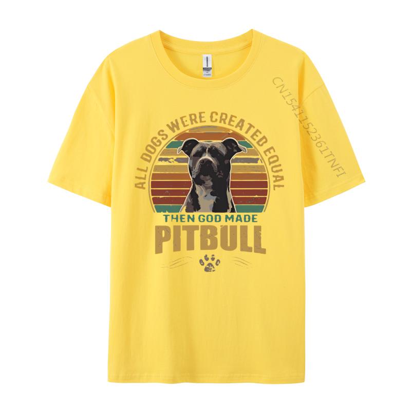 PitBull Vintage Tshirt Unisex T Shirts Funny Printed T Shirts Combed Cotton Top Tshirt Graphic T Shirts Unisexs Clothing
