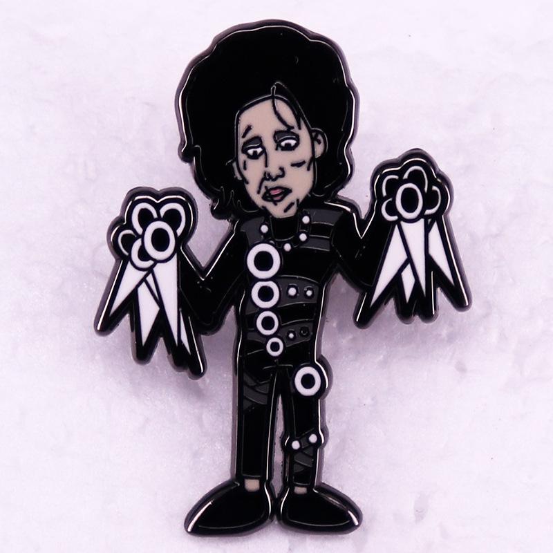 Edward Scissorhands Fantasy Romance Brooch