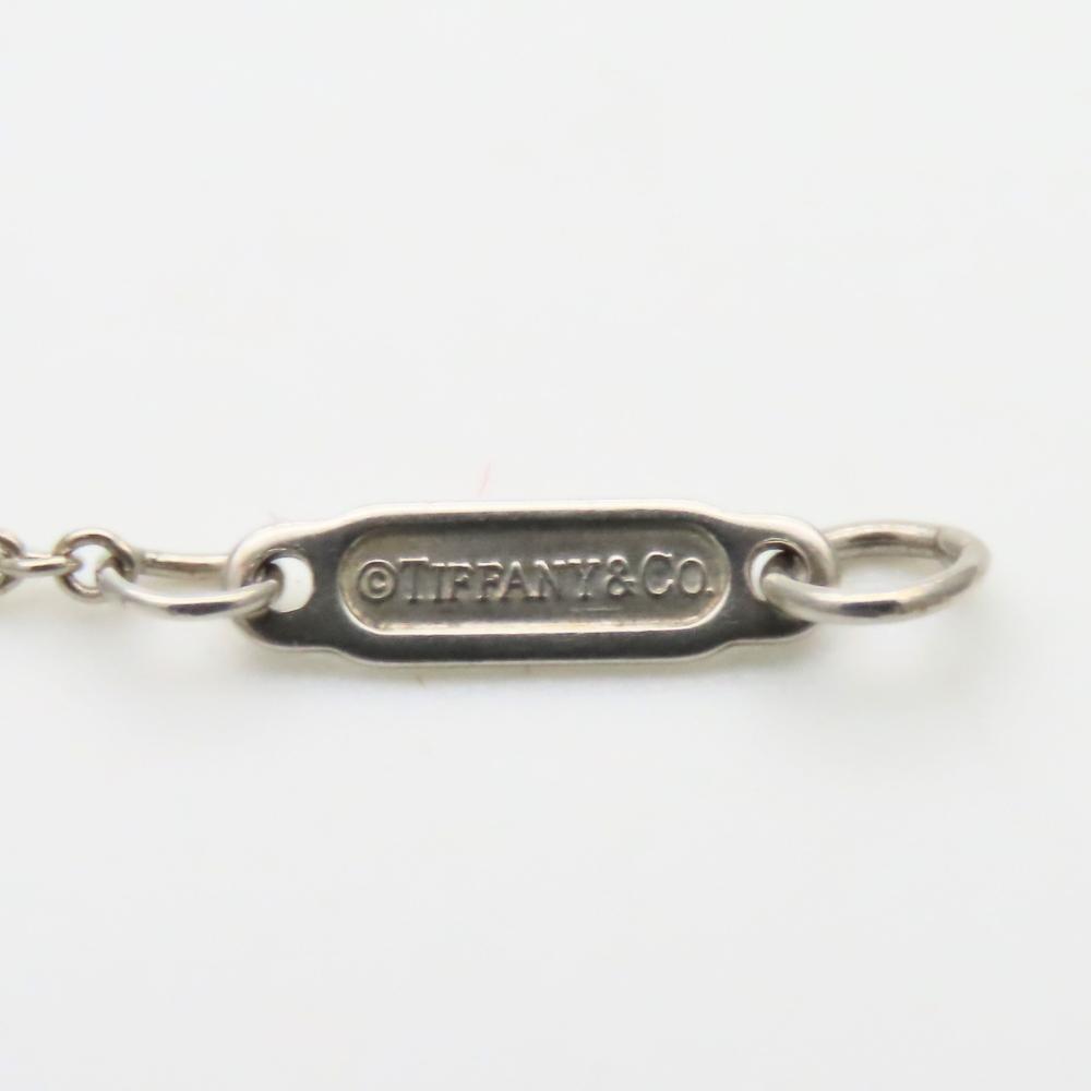 Used TIFFANY&Co. Necklace Fold heart Silver925 5.1g Silver cute