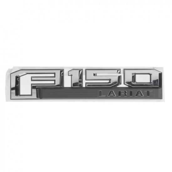 OEM NEW Front Fender Emblem Right Passenger Chrome "F-150 LARIAT" FL3Z-16720-E