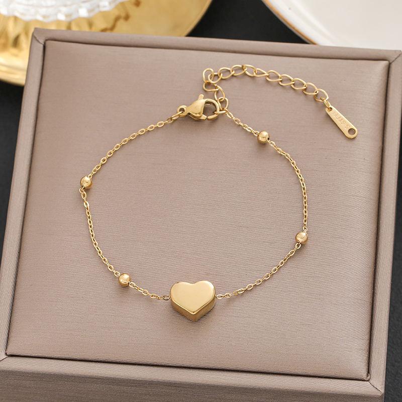 Women's Fashion Titanium Steel Bracelet: Elegant Japanese & Korean Design, Non-Fading Stainless Steel, Versatile Jewelry.