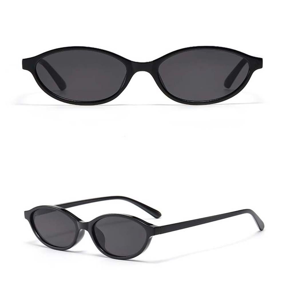New Retro Cat Eye Sunnies Leopard Print PC Women HD Sunglasses Lightweight Elliptical Anti-UV Glasses Punk Style