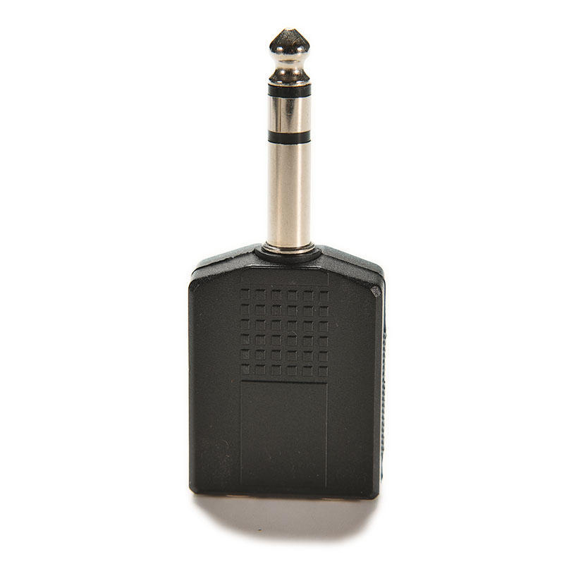 1/4" Stereo-Stecker-Adapter zu 2-fach 6,35 mm Stereo-Buchse Kopfhörer-Y-Splitter