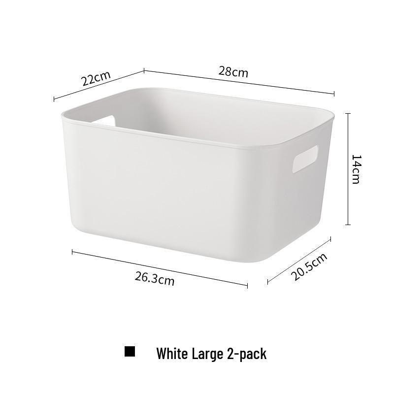 Multi-purpose Plastic Storage Basket for Cosmetics, Snacks, and Kitchen Items