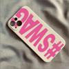 Custodia per Telefono Lettere Inglesi SWAG Per iPhone 17 16 15 11 12 14 13 Pro Max Mini XS XR 7 Plus 17E Cover in Silicone Antiurto Fundas