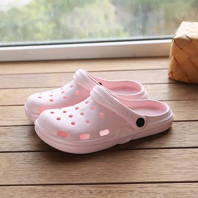 New Couple Hole Shoes Men's Soft Sole Non-slip Hollow Cool Slippers Garden Shoes Women's Seaside Beach Casual Foam Drag