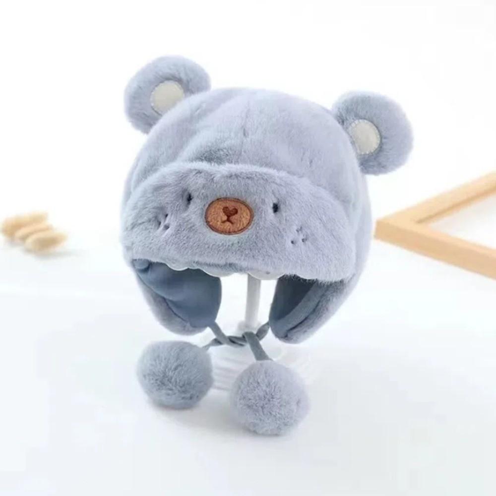 Winter Newborn Bonnet Hats Soft Boys Girls Beanie Cap Cute Baby Bear Hats  Kids
