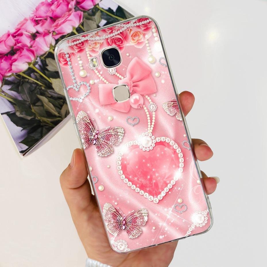 Lovely Printing Case For Huawei GR5 KII-L22 KII-L21 / GR5 2017 BLN-L21 BLN-L22 Soft Silicone TPU Back Cover Phone Cases