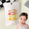 Plaid Print BB Hair Clip Girl Korean Style Simple Fashion Strawberry Floral Side Clip Hair Accessories