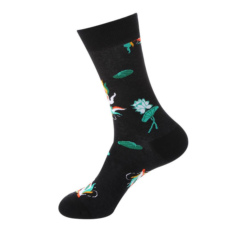 Cartoon Fruit Animal Cake Flower Mixed Colors, Pure Cotton, INS Fashion Brand, Net Red, Casual Fashion Socks for Men and Women