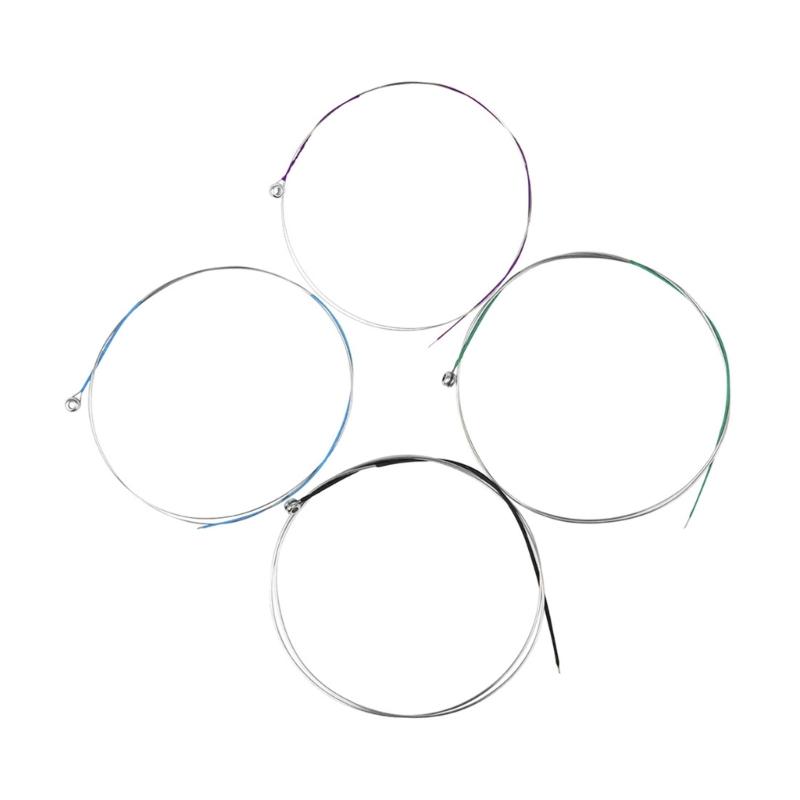 4 String Violin String Sets, Medium Scale Medium Tension Steel Core Warm Tone Economical and Durable for Student Strings