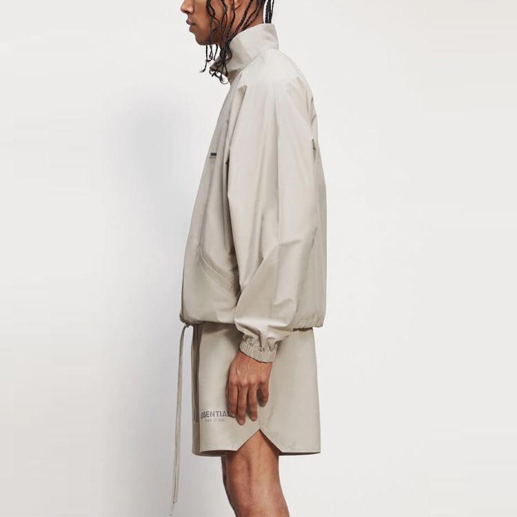 Fear of God Essentials FW20 Half Zip Track Jacket 'Moss' Men's 0202250500026245