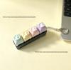 Cute Sticker DIY Button Squeeze Toy Keychain - Stress Relief Pendant