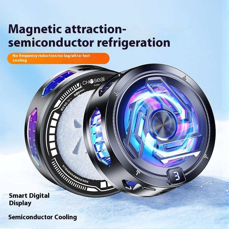 1 Set Magnetic Game Cooler Mobile Phone Semiconductor Cooling Fan Radiator 3 Gear Adjustable Cool Heat Sink For Phone Android