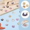 6/12/18pcs Alloy Shell Enamel Pendant Ocean Summer Ocean Theme Color Shell Pendant DIY Summer Beach Anklet Bracelet Earrings