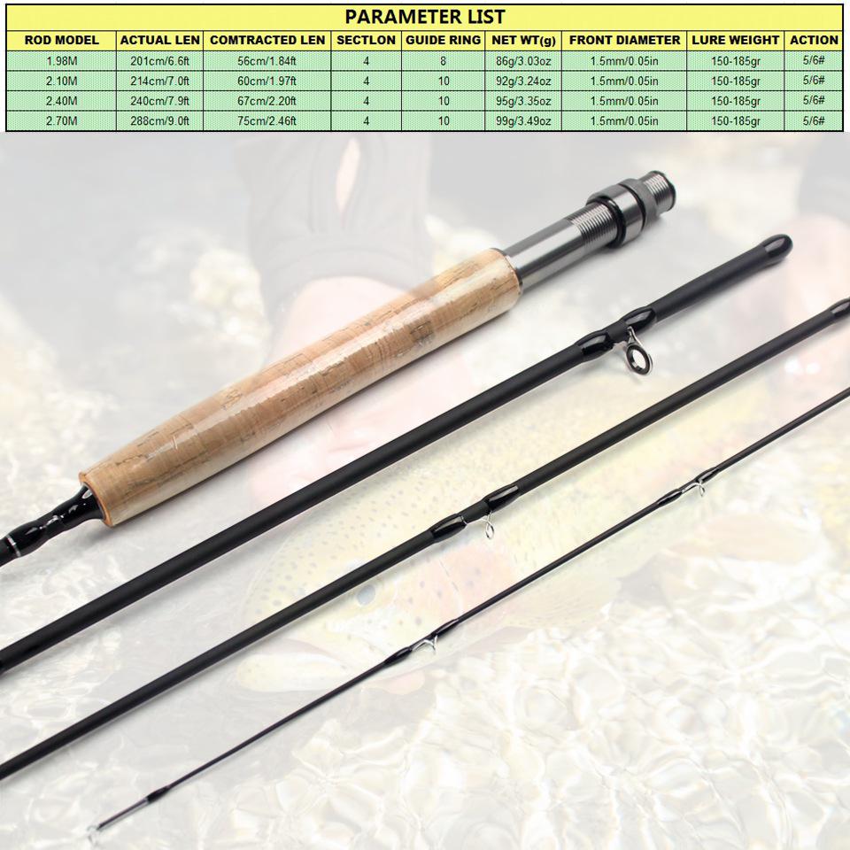 4-Section Carbon Fly Fishing Rod - Portable, Suitable for Lure Stream, European and American Style