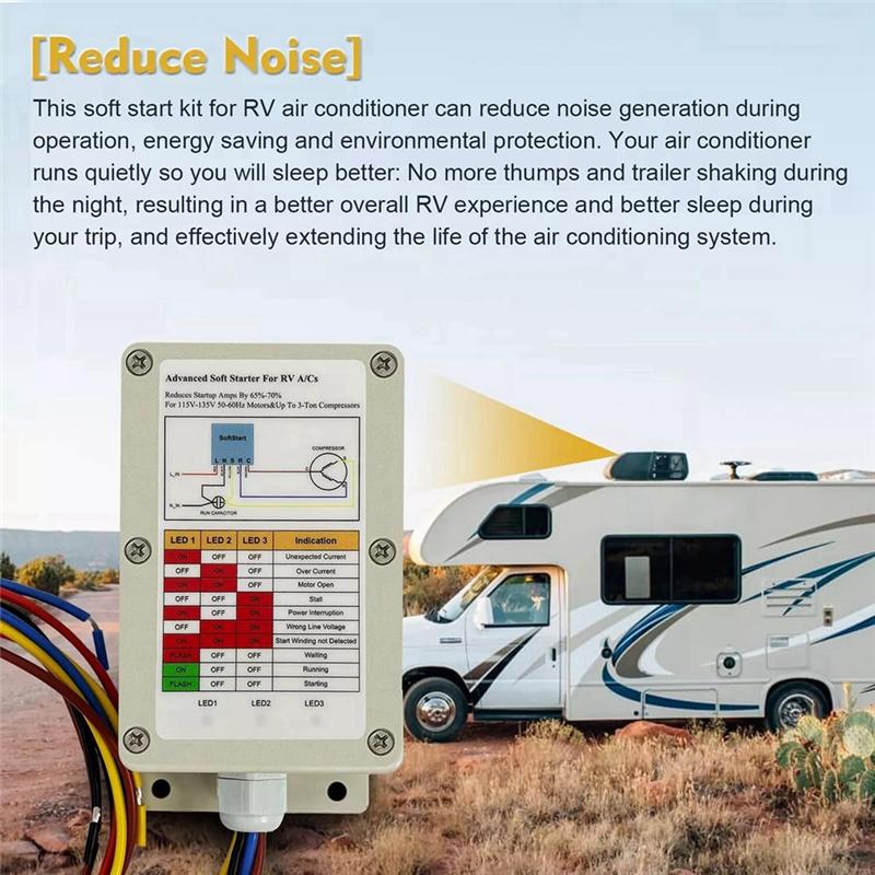 Powerful Soft Starter Kit,ASY-364-X20-IP 364 High Performance Fit For All RV A/C Applications
