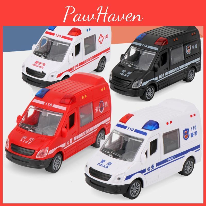 Little Toy Toy Inertia Car Boy Toy Firefighting Ambulance Car Model