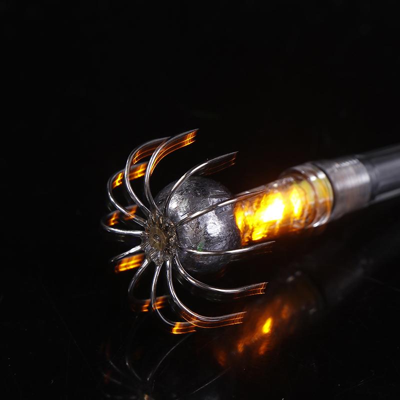 Fischköder Licht LED Tiefsee Leuchtender Angelhaken LED Tintenfischköder Lampe Unterwasser Angelzubehör Werkzeuge Schirmhaken Lampe