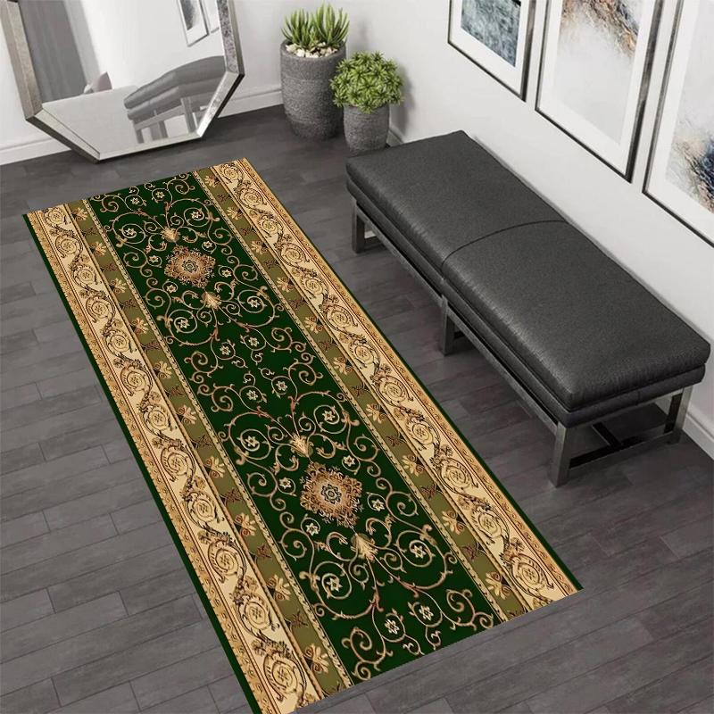 

Bohemian Vintage Tropical Parrot & Floral Runner Rug Anti-slip Soft Washable Carpet for Hallway Kitchen Entryway Decor 40X120CM