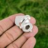 Natural Rhodonite Gemstone 925 Silver Promise Bird Adjustable Ring For Women