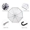 Detachable Clear Pet Dog Umbrellas C-Shape Handle with Leash Doggy Poncho Rainproof Adjustable Raincoat for Dogs Pet Supplies
