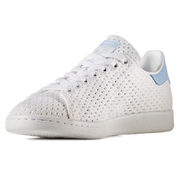 Adidas Originals Stan Smith Non-Slip Low-Top Sneakers Women Sneakers White Blue S82257