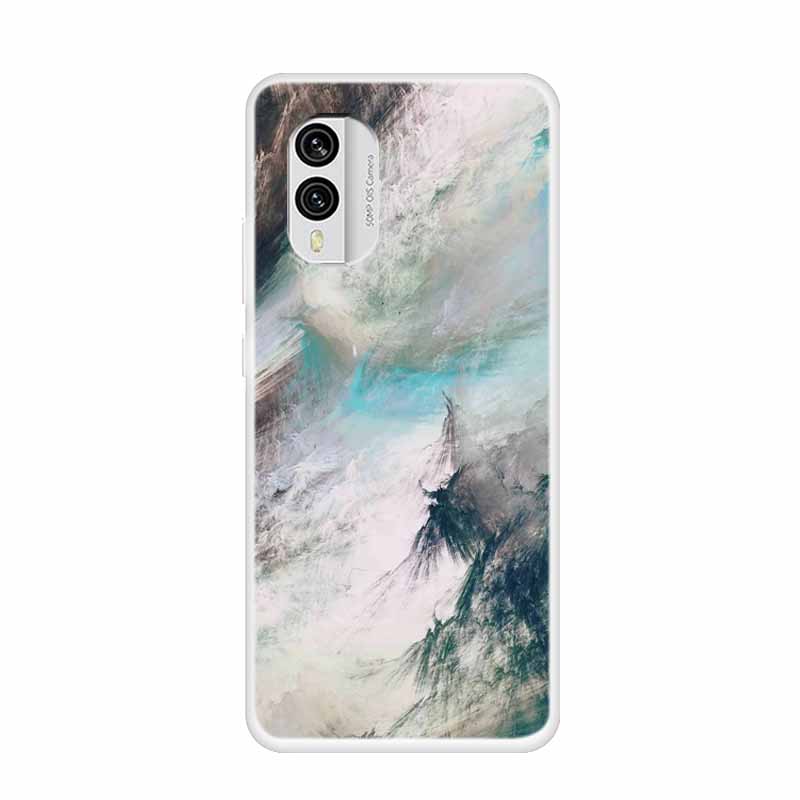 For Nokia X30 5G Case C31 C20 C10 Clear Marble TPU Soft Silicone Print Cover for NOKIA C31 X 30 Transparent Para On for NokiaX30