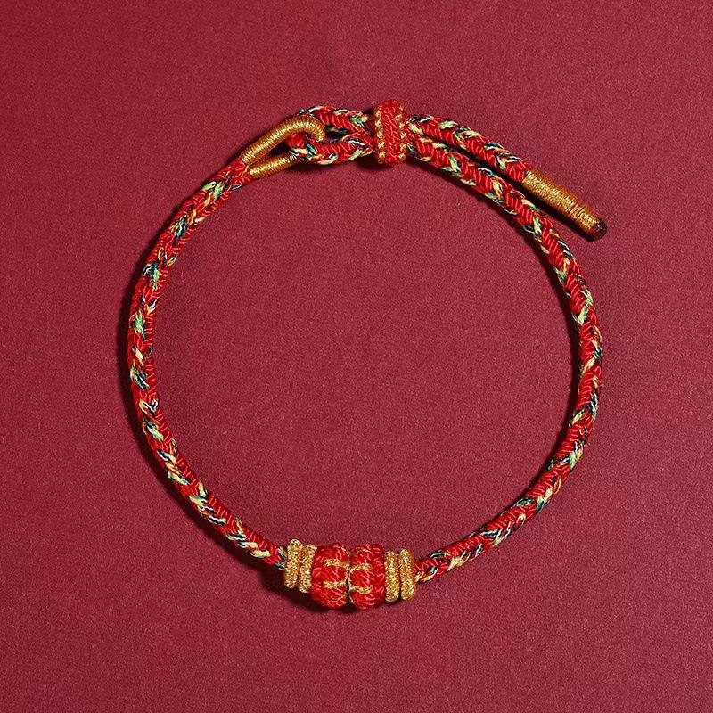 2025 Zodiac Year of the Snake Men's Handmade Red String Bracelet
