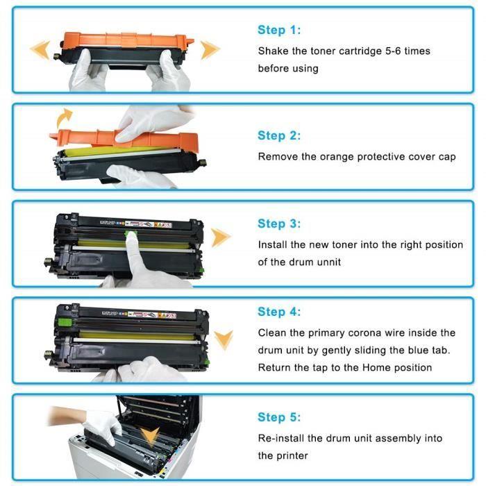 Cool Toner Compatible TN247 TN-247 TN-243 TN243 Cartouches de Toner pour Brother DCP-L3550CDW MFC-L3750CDW MFC-L3770CDW HL-L3210C