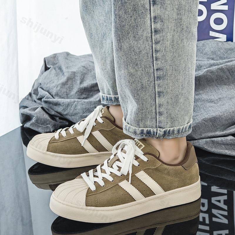 Mode Modetrend Lässige Low-Top Canvas-Schuhe für Herren 2025 Herbst Neu Bequem Vielseitig Nischendesign Rutschfest Schnür-Sneakers