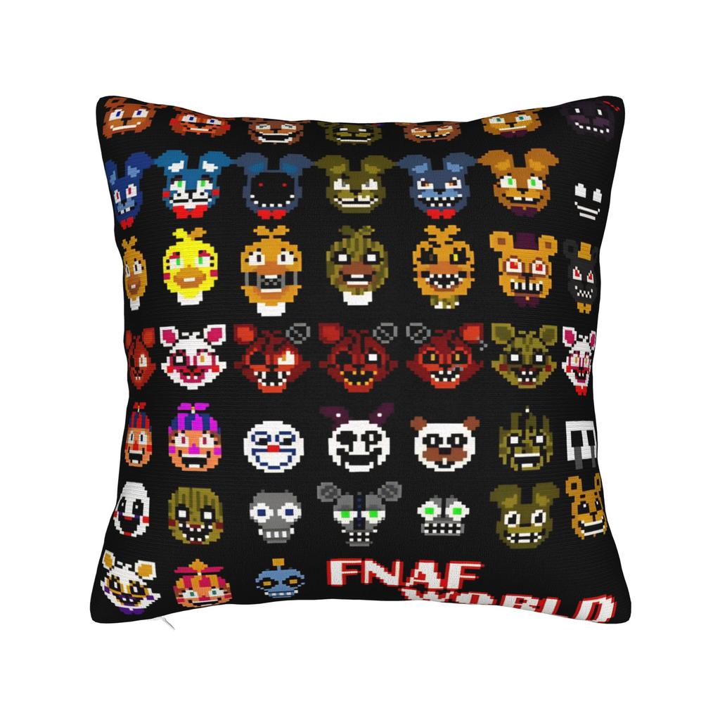Home Decor FNAF five nights Pillowcase Merch  Pillow Covers Zippered Multi Size
