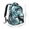 Howling Wolf Under The Moonlight Print Backpacks Boys Girls Bookbag Children School Bags Cartoon Laptop Rucksack Shoulder Bag