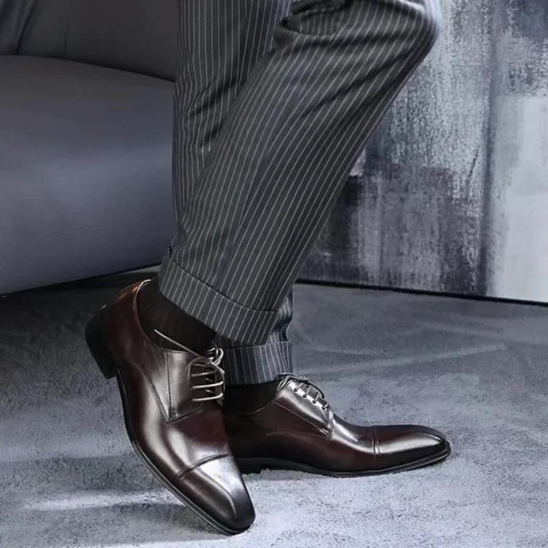 Mode Business Formell Schwarze Lederschuhe Herren Mode Lässige Formelle Schuhe Klassische Italienische Formelle Leder Freizeitschuhe Größe 48