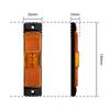4 LED Reflector Panel Light Truck Identification Light Turn Signal Clearance Brake Tail Light For Trailer Bus Lorry Van 12V 24V