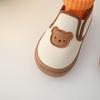 Children Canvas Shoes Girls Cute Cartoon Bear Print Casual Shoes Boys Slipon Soft Sole Sneakers Size