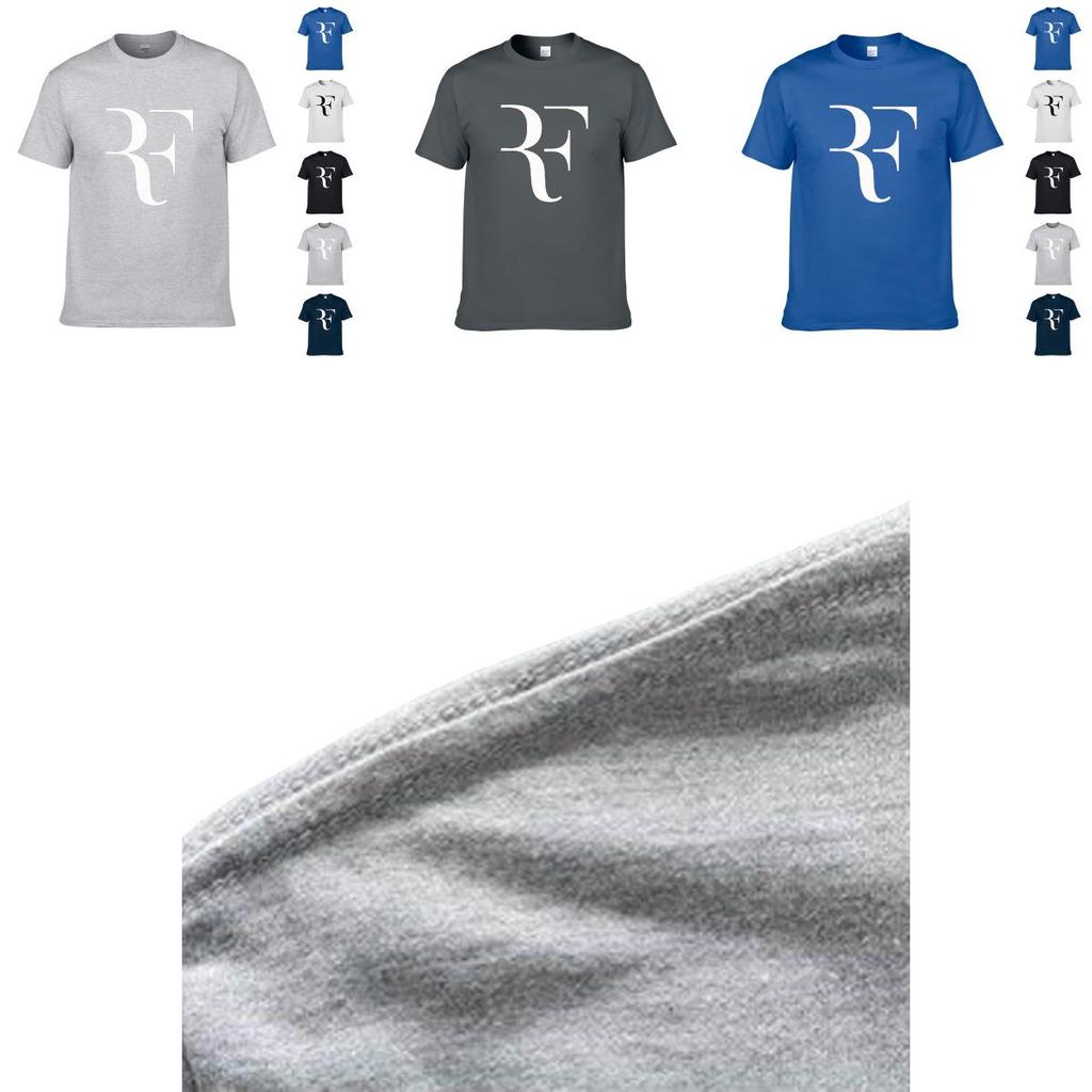 Roger Federer T-shirt Men Fashion Shirt Cotton Summer Classic Printed Tee Tops