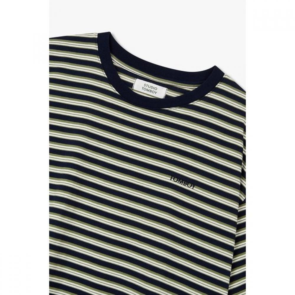 STudio Tomboy Men MulTi STripe Logo T shirT 9176322985