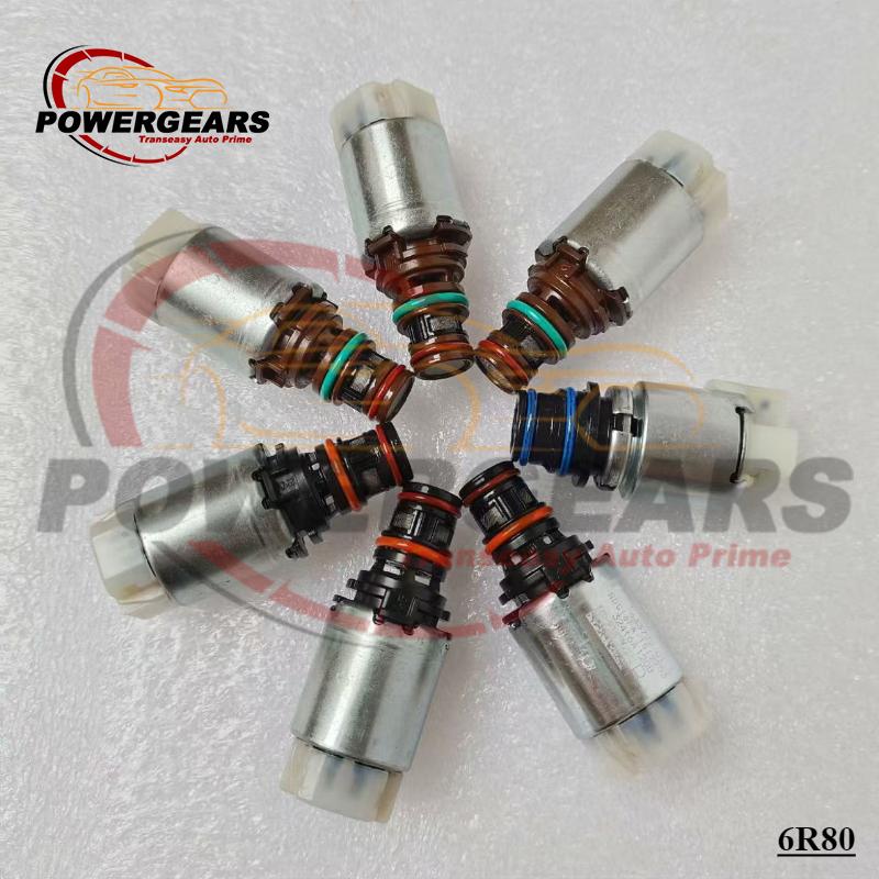 6R80 Brand New 7PCS Transmission Valve Body Solenoids Kit Fits For Ford Explorer Ranger Mustang Transit Everest F-150 2011-2017