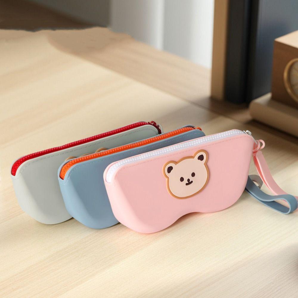Dustproof Small Items Bag Waterproof Sunglasses Pouch Portable Silicone Eyeglasses Case  Female