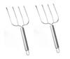 BBQ Creative Stainless Steel Four Needle Turkey Fork Lamb Leg Skewer Grilled Fork Steak Fork Outdoor Barbecue Tool
