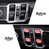 4X Window Lift Switch Adjustment Button Trim Decor Cover For Jeep Wrangler JL JT
