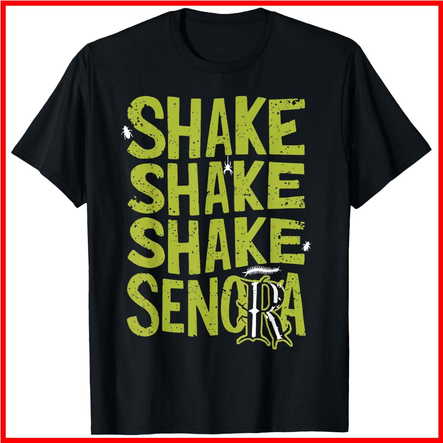 Shake Shake Shake Señora Black Cotton T-Shirt S-5XL S