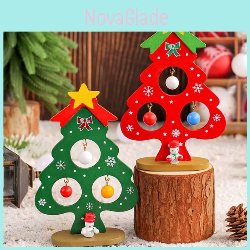 Mini Wooden Christmas Tree Figurine Ideal For Kids Diy Educational Toy Gift For Holiday Decorating