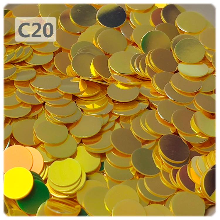 Yaleduo 6mm Flache Runde Pailletten ohne Loch für DIY-Bastelarbeiten, Handy-Dekor, Epoxidharz-Kunst und Nageldesign