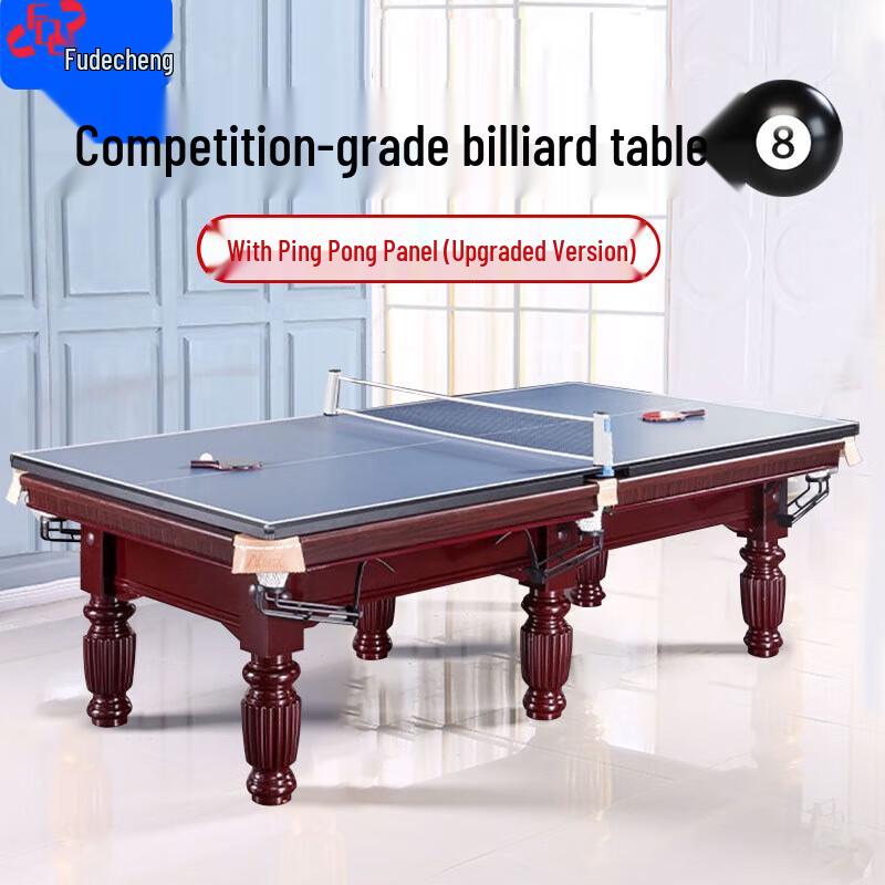 Fudecheng 9ft Marble Classic Billiard Table with Table Tennis Top