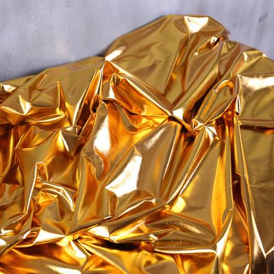 100*145 cm Shiny Metallic Spandex Stretch Stoff Spiegel Glänzend Weichen Stoff Für Polster Bühne Zeigen Kleid Hochzeit Decor