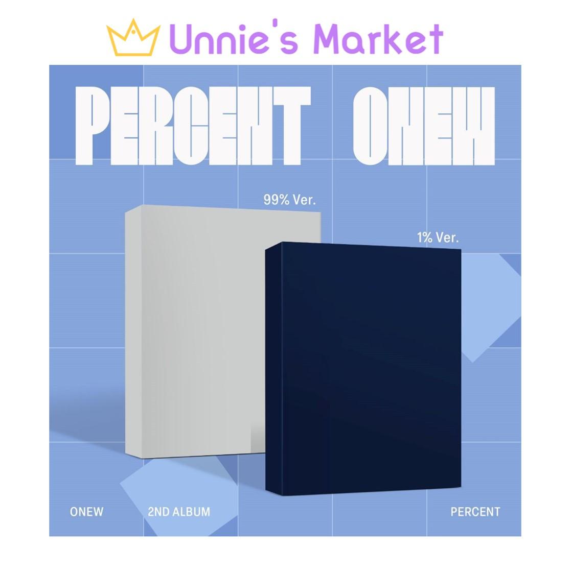 

[Pre-order] ONEW (SHINee) - PERCENT Photobook Ver. 2nd Album + Free Gift Random ver.