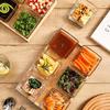 Nine-Grid Divided Glass Snack Platter