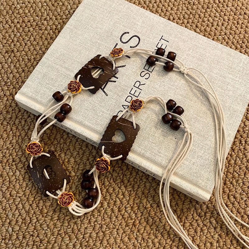 

Богемный этнический пояс-цепочка на талию для женщин - Универсальный аксессуар для летнего наряда для путешествий по Синьцзяну